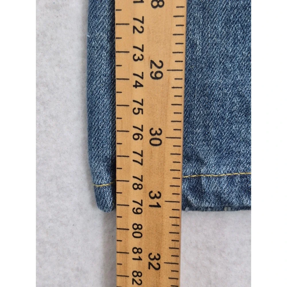 7 For All Mankind Flare Leg Jeans Women's 31 Medium Wash Blue USA
